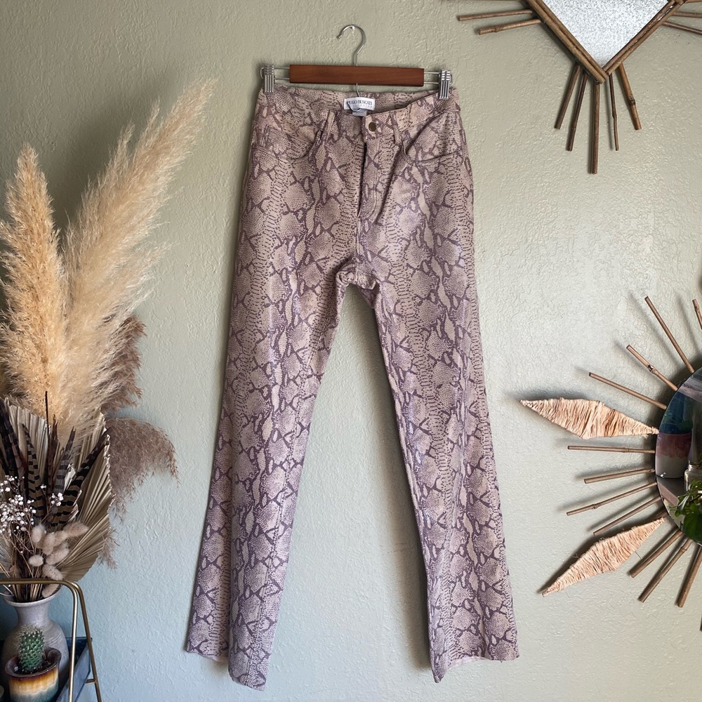 🐍 Hugo Bucati Leather Snake Skin Pants 🐍